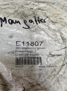 【议价】ifm 连接线E11807 全新原装