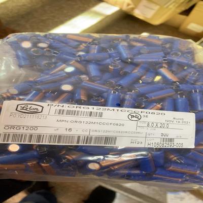 【议价】500个16v1200uf立隆固态电容实物图原装新货体