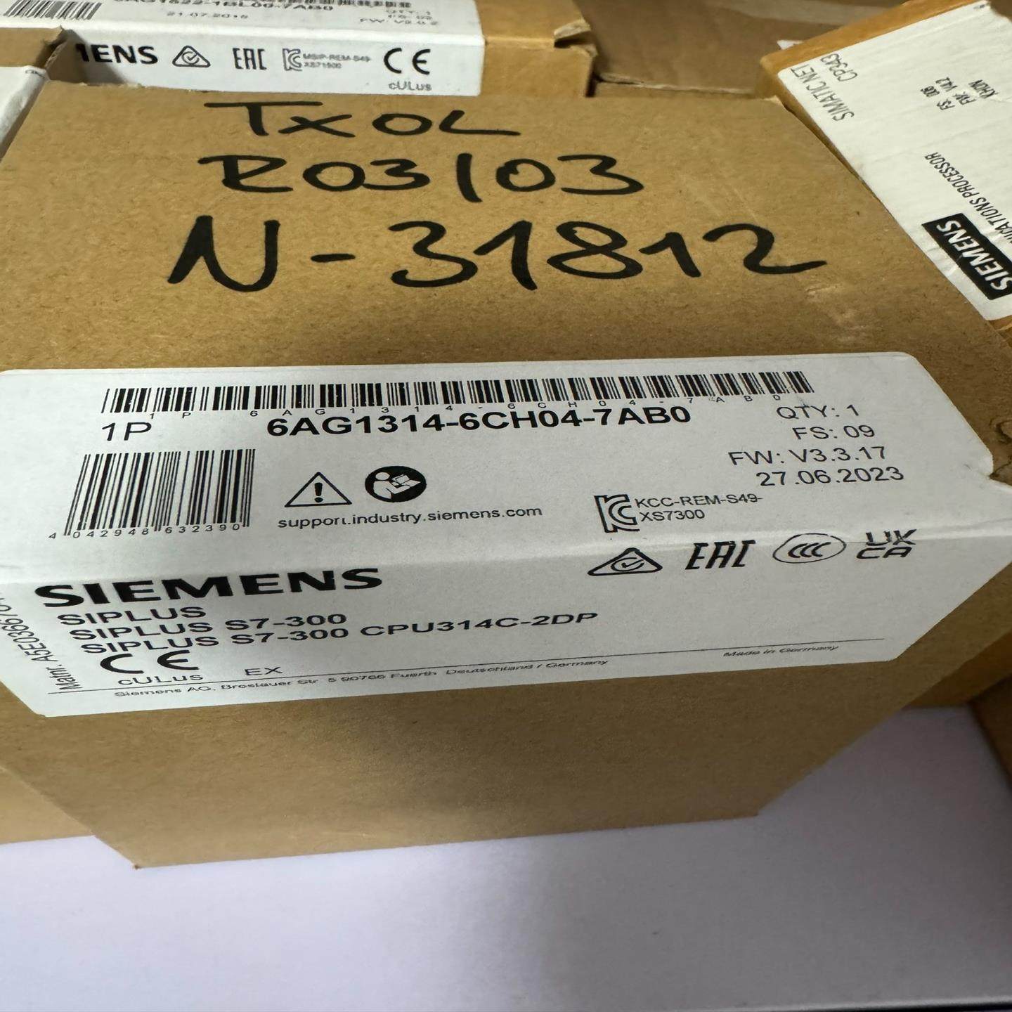 【议价】6AG314-6CH04全新密封保内