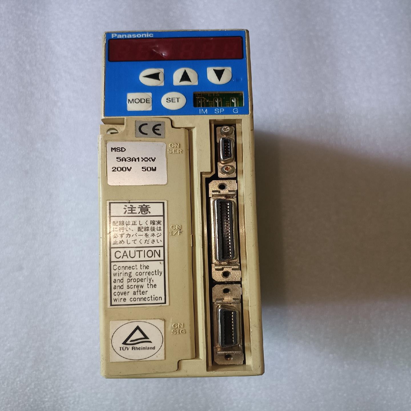 [议价]msd5a3a1xxv松下伺服驱动器200v50w测试正常