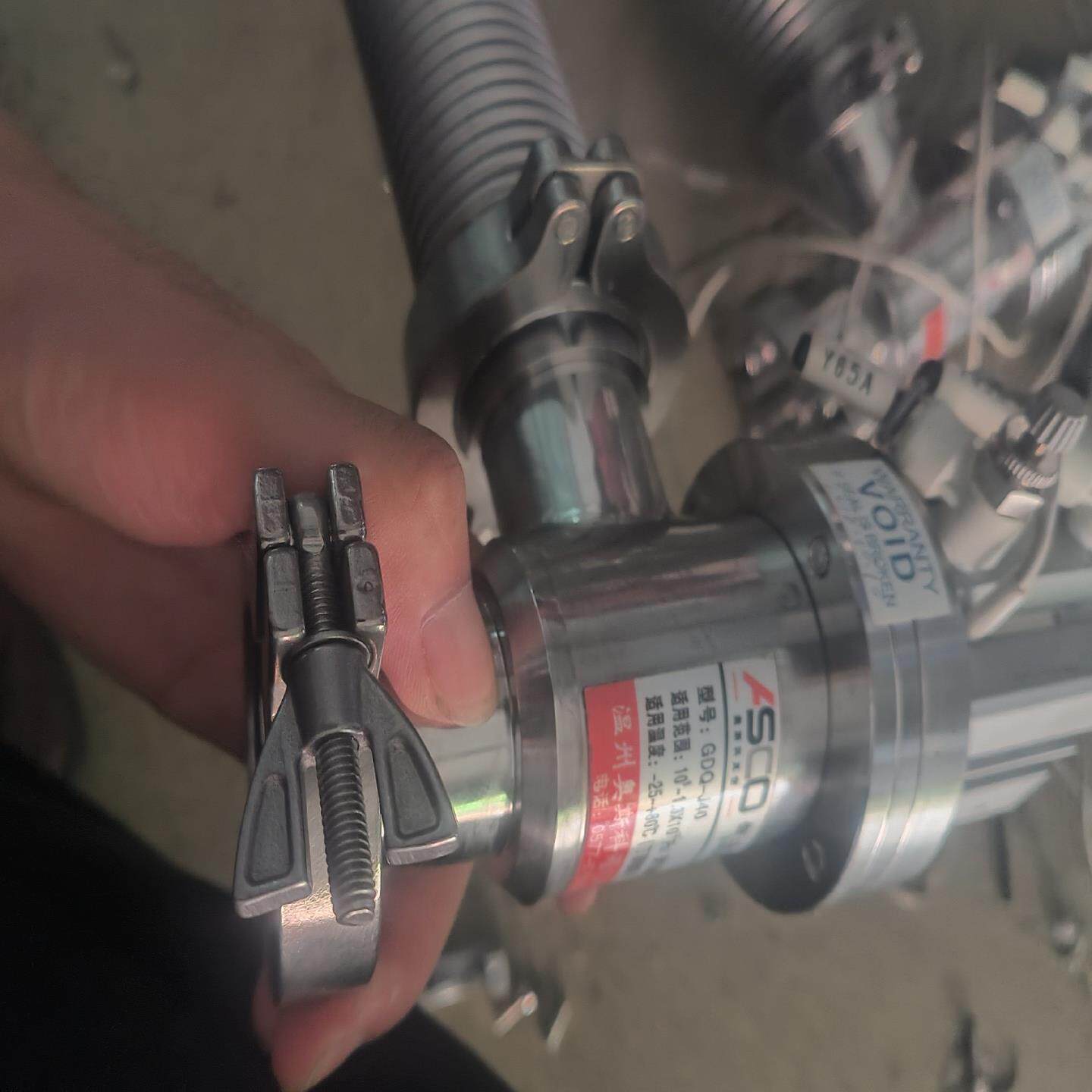 【议价】气动高真空挡板阀奥斯科真空GDQ一J402套FGO真空