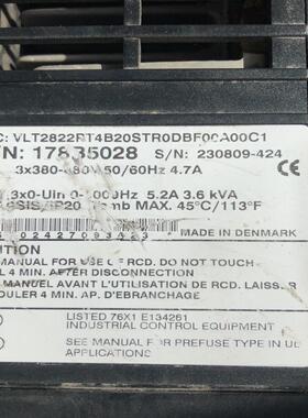 【议价】二手丹佛斯VLT2800变频器22kw  VLT2822P