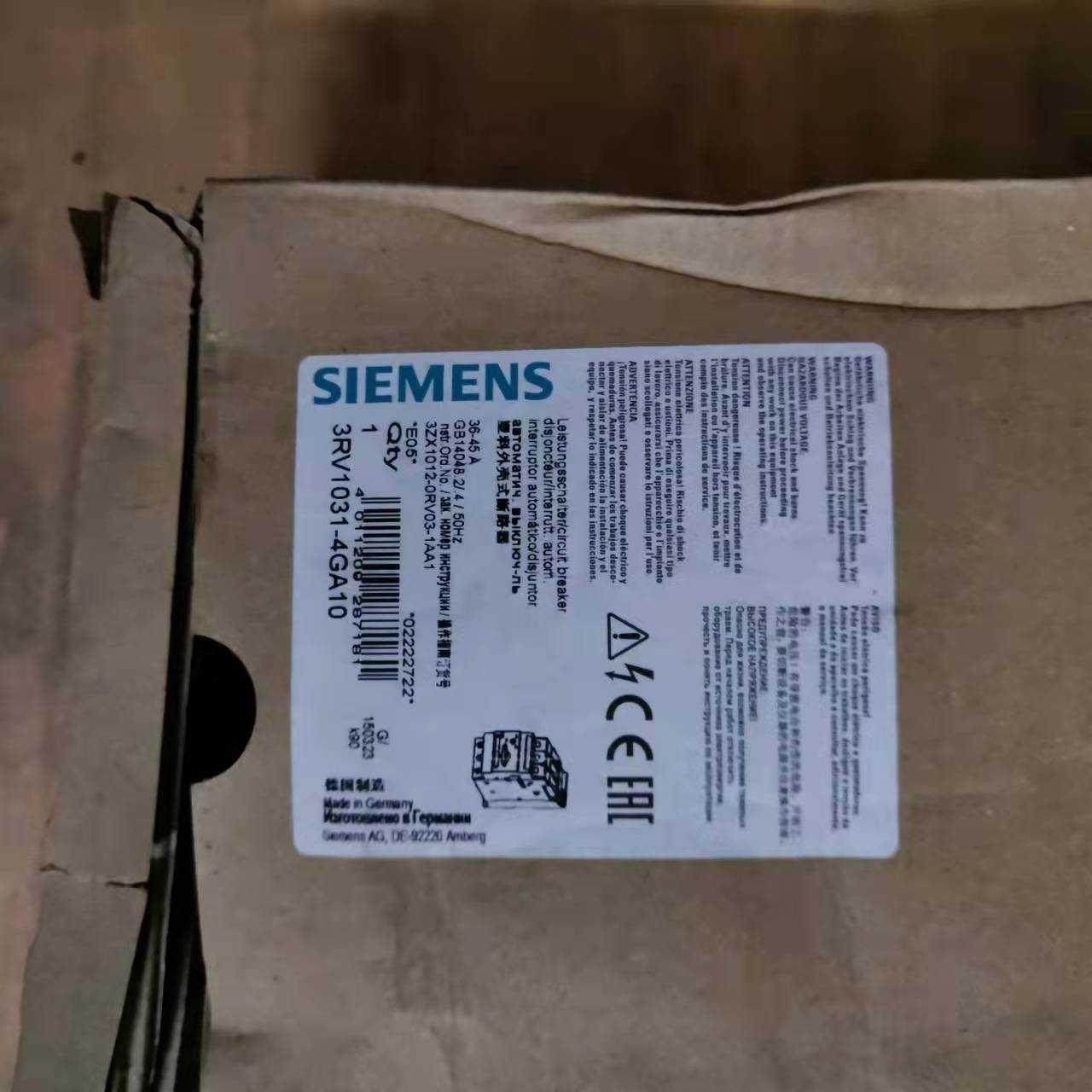 【议价】西门子3rv1031-4ga103zx1012-0rv03