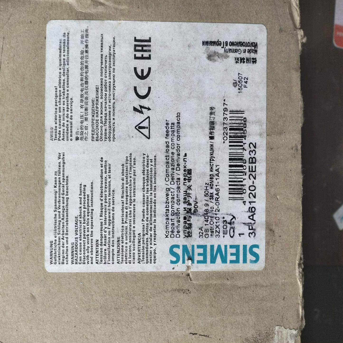 【议价】西门子 3RA6120-2EB32 全新未用议价出