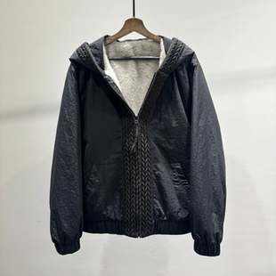 时尚小众座山雕连帽加绒夹克潮牌INS男士冬季休闲百搭保暖外套潮