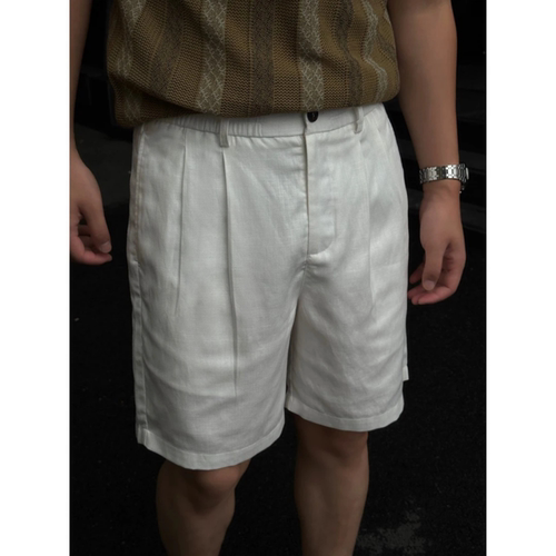 夏季老钱风立体剪裁简约短裤男