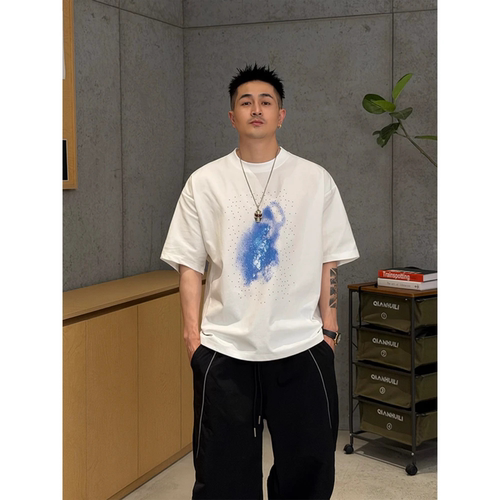 夏季美式休闲酷帅百搭T恤男士