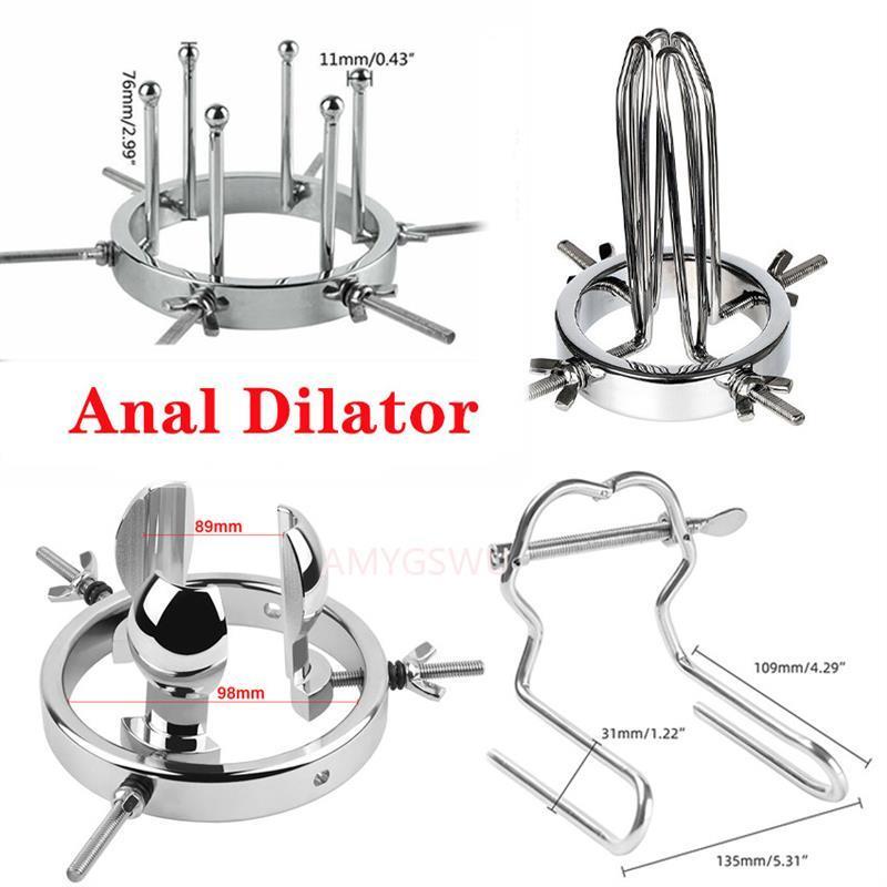 Adjustable Metal Anal Dilator Vaginal Medical Mirror Couples