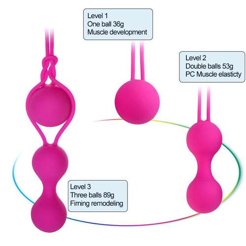 3 Sizes Shrink Ball Vagina Muscle Trainer Soft Silicone Kege