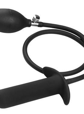 Inflatable Anal Plug Pump Soft Silicone Butt Plug Vaginal Di