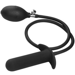 Inflatable Anal Plug Pump Soft Silicone Butt Plug Vaginal Di