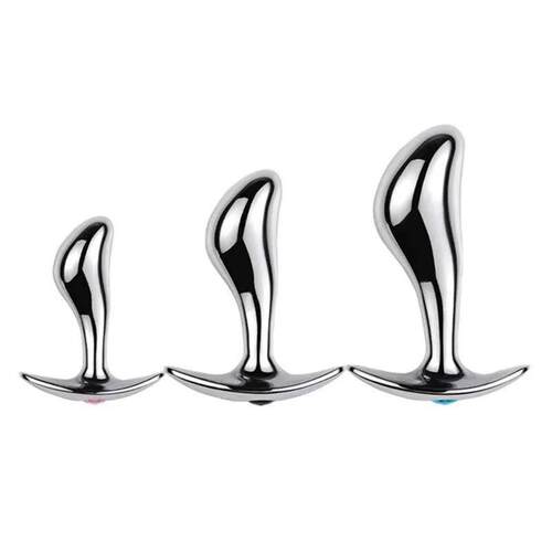 S/M/L Metal Anal Plug Sex Toys For Woman/Man Butt Plug Smoot