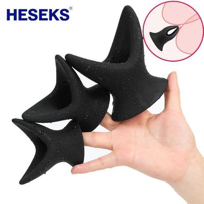 HESEKS Butt Plug Anal Dilator Soft Speculum Enema Hollow Ana