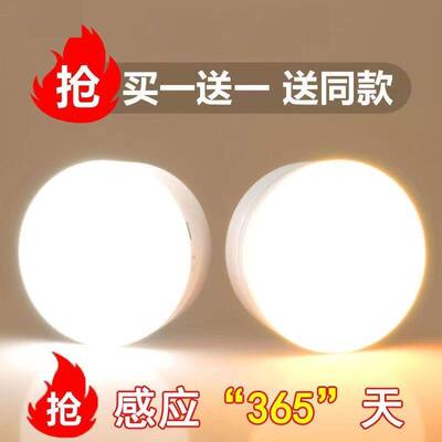 进口品质】新品led灯感应灯人走灯灭全智能可充电楼梯厕所走廊灯