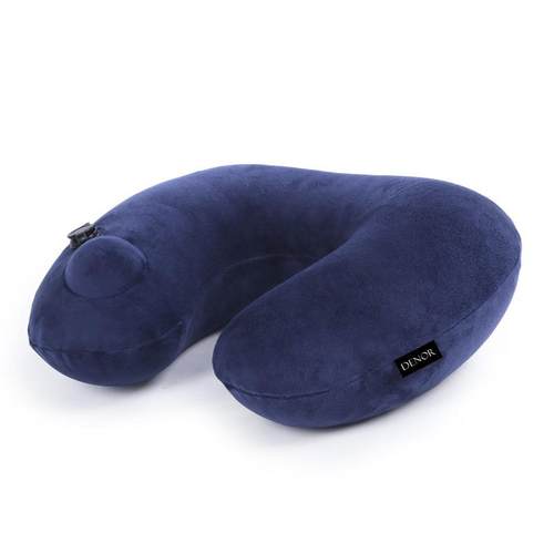 缔诺户外家旅行U型枕套装按压充气枕DL119U行三宝护颈枕旅厂直式