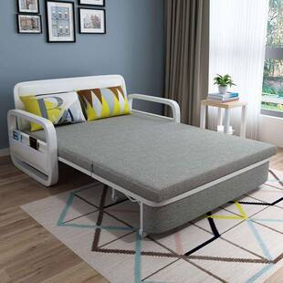 发单人沙床台折叠两666用小户型多艺功能懒人坐卧两用床铁书房阳1