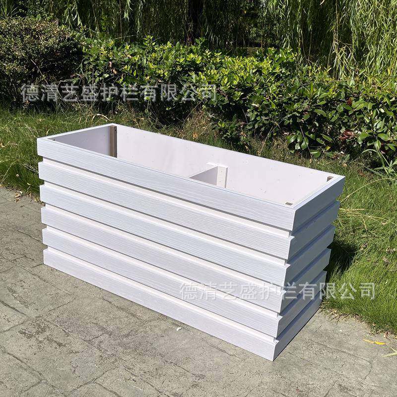 花简约箱市政户外道花箱pvc防晒防隔火种植CRL箱路断庭院塑料花盆