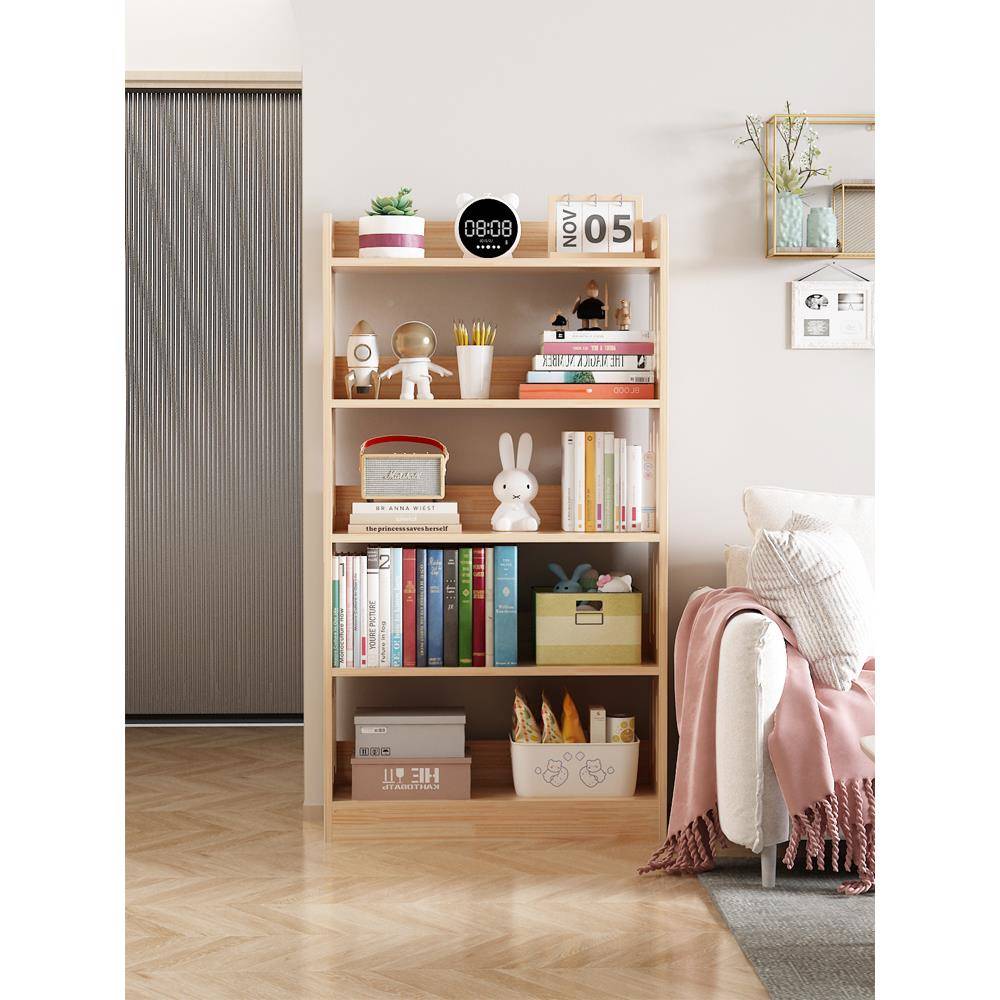 实木书TSM柜全松木落地家用置物架飘简厅易客童收纳书架学校窗柜