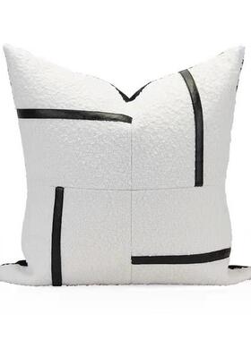 样板房抱枕轻奢简LFQ约店垫现代软装沙发厅客靠方枕样板间酒抱枕