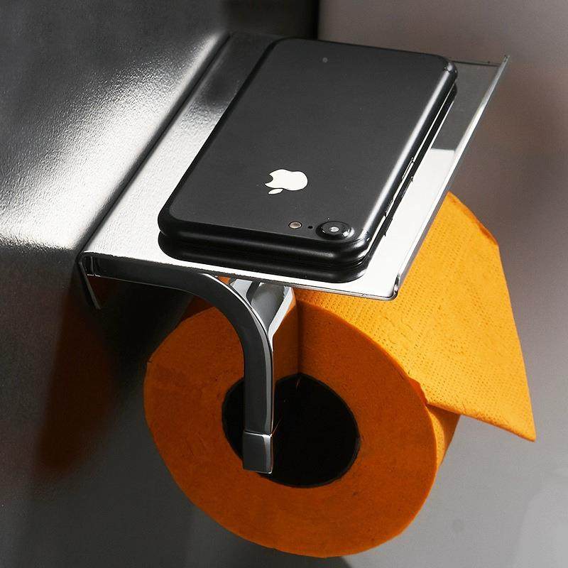 盒锈钢壁式不纸TCC巾挂壁挂纸巾单卷厕纸架卫生间双卷纸架