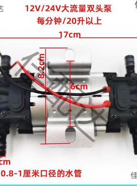大货泵车淋水器水泵24V1吸2V伏压泵电动抽水刹车降温LWR抽水机增