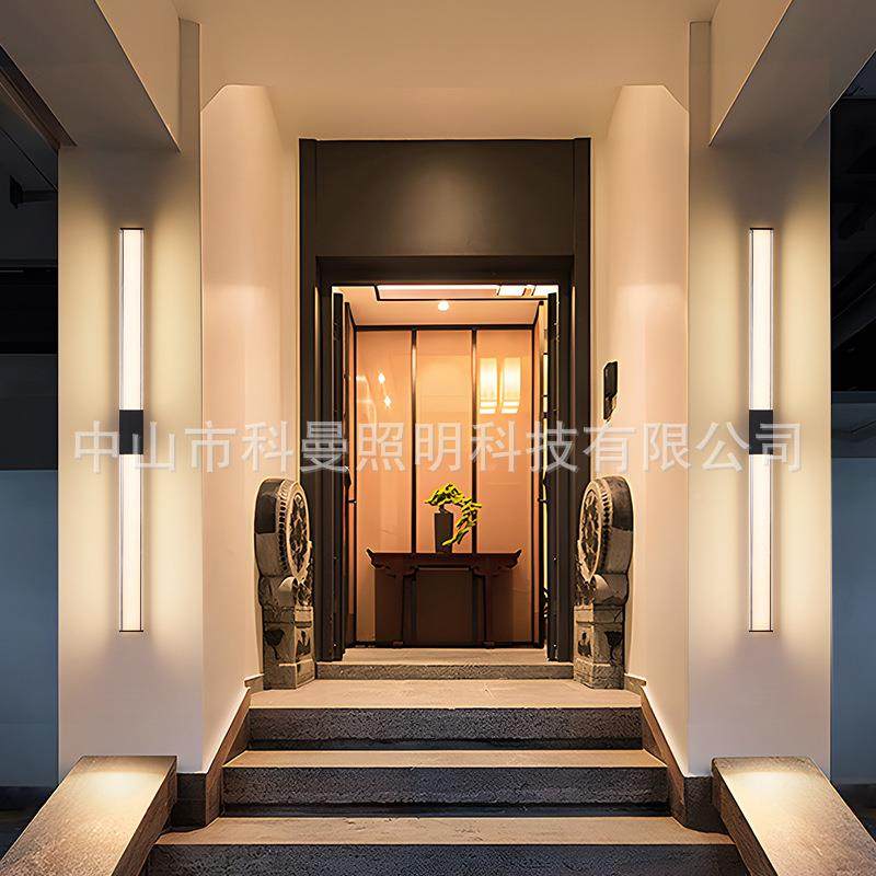 长条壁灯户外防台水庭院KM-6018门口壁室外led超亮过道阳露台墙灯