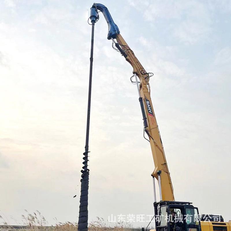 挖改螺机加旋JDB钻机挖机用螺旋钻杆挖改长螺钻地基打旋桩机钻孔