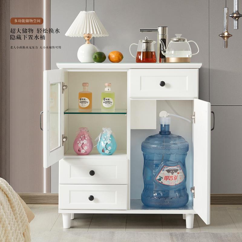 轻智能全自奢动实客木茶吧机一柜子家用厅饮水机餐边体PPR柜语音