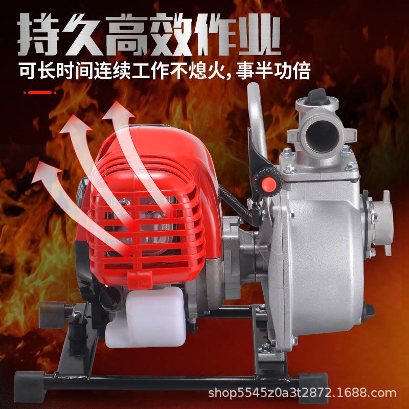 汽油抽水机农用水泵一寸汽油自吸抽水泵小型便携式灌溉高扬程高压