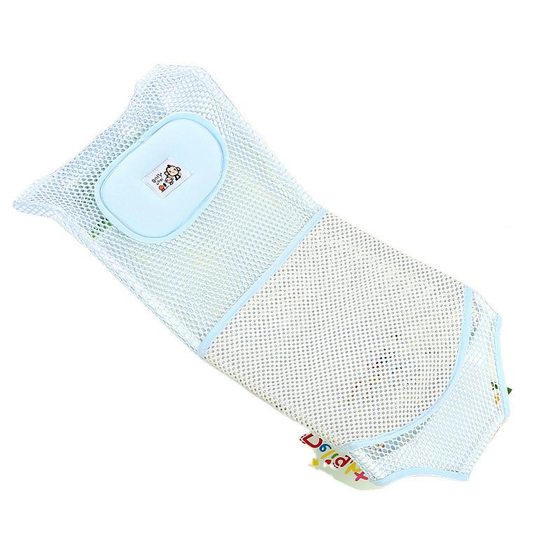 婴儿洗澡网新生儿架防宝滑宝沐浴床沐架浴浴浴盆支架通用网兜KZQ