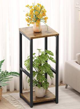 S植高物物架室内角落2层金属现代花卉客厅台阳花园VWK支架，存储