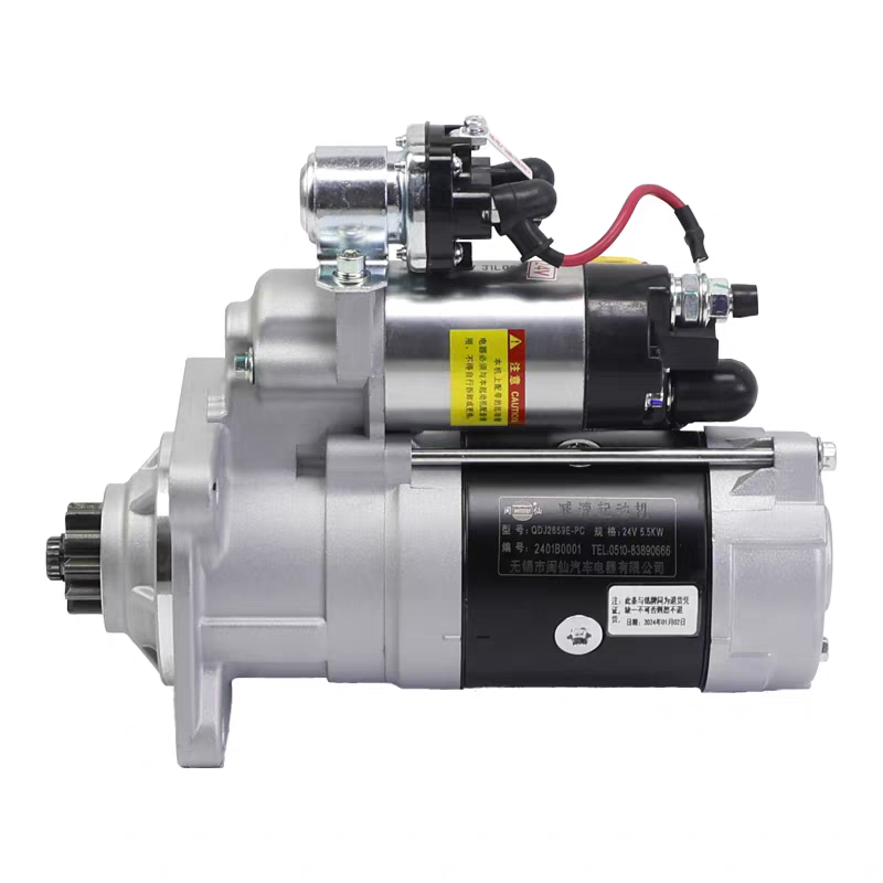 叉车起动机马达QDJ2659E-P 24V 5.5KW 11齿A30 A35 3 3.5T