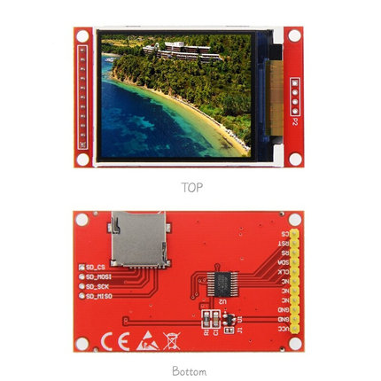 。2.0寸TFT液晶屏模块 彩屏 SPI串口 只需4个IO 支持UNO STM32
