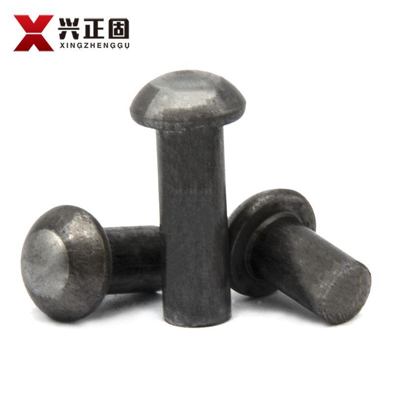 gb867半圆头实心铁铆钉敲击式锅把手铆钉M2M3M5M6M8M10M12M14M16