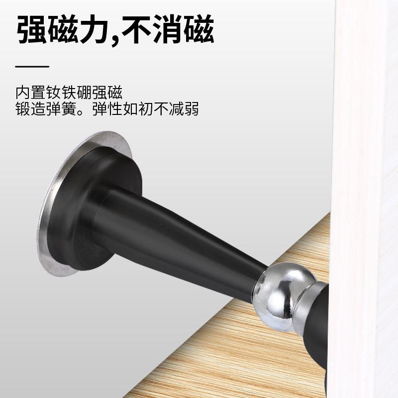奇粤门吸免打孔不锈钢吸门器卫生间地吸门挡墙吸防撞房门吸强磁吸