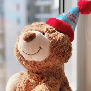 小熊门把手防撞防护套卧室房间可爱挂饰客厅装饰毛绒公仔挂件玩偶