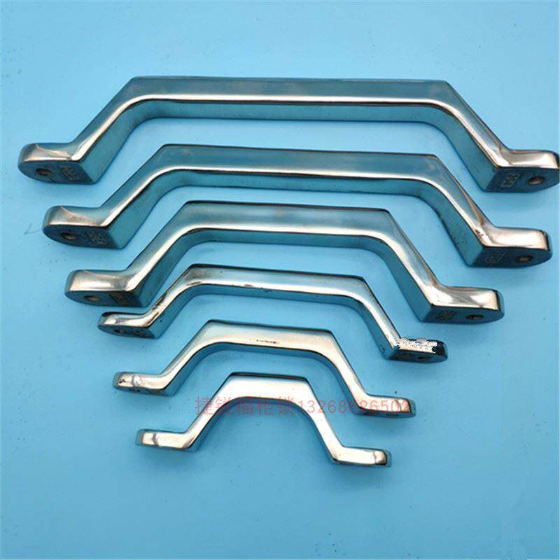 不锈钢304精铸镜面拉手U型拉手 UWASND重型把手 外装型承重弓形