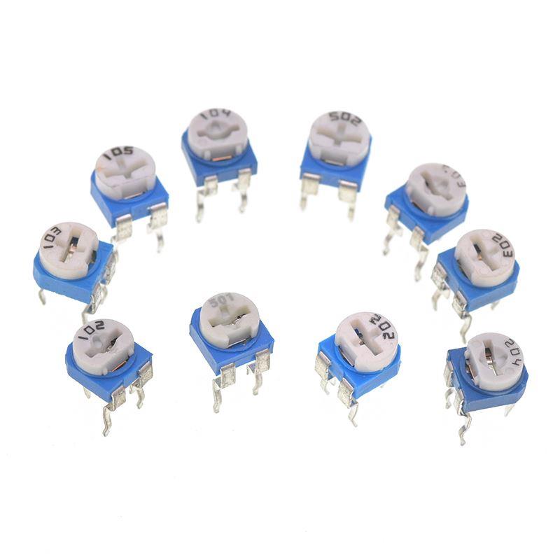 500R 1K 2K 5K 10K 20K 50K  100K 200K 1M可调电阻器RM065样品盒