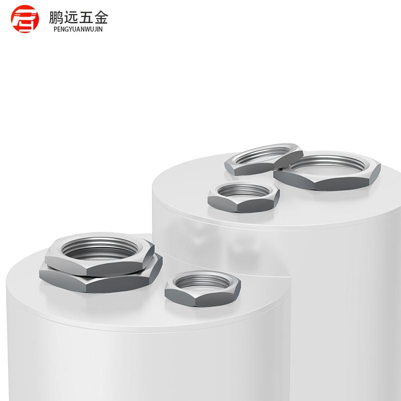 304不锈钢六角薄螺母细牙薄螺帽扁螺丝母M3M4M5M6M8M10M12-M20