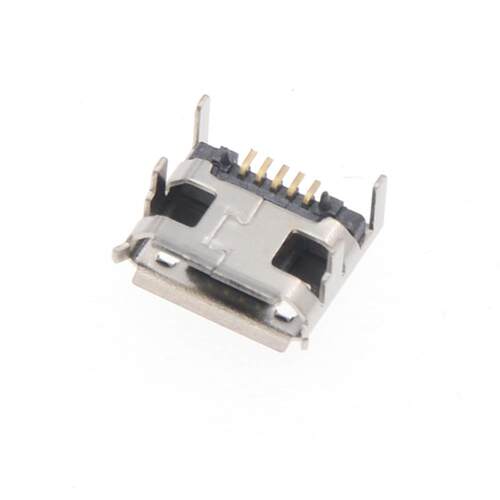 有柱 MICRO 4固定脚 USB母座贴片麦克5P 迈克 智能机充电数据接口
