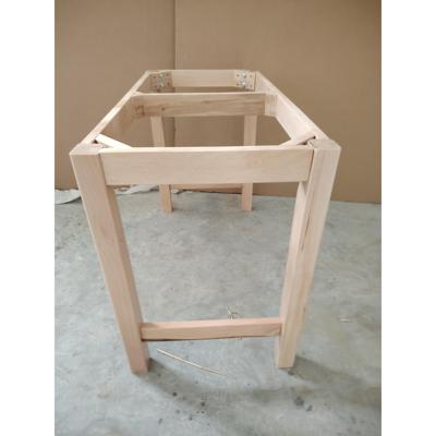 全实木加粗支架餐桌桌腿长方形框架木桌脚桌子腿桌架学习桌架子