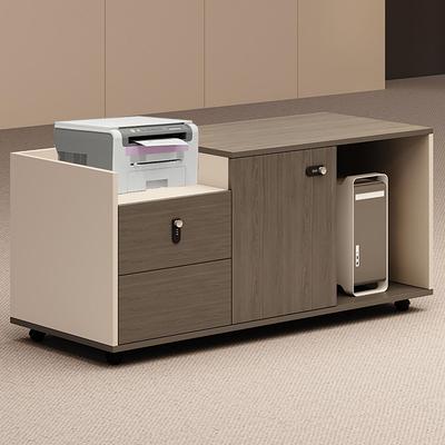 办公室桌下抽屉柜带锁矮柜木质文件柜桌边柜移动柜子储物柜收纳柜