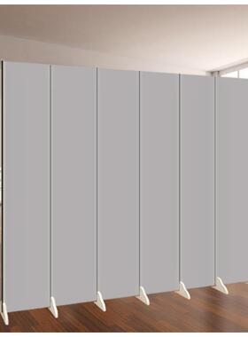 定制纯色灰色屏风可移动隔断医院办公室客厅现代简约折叠门背景墙