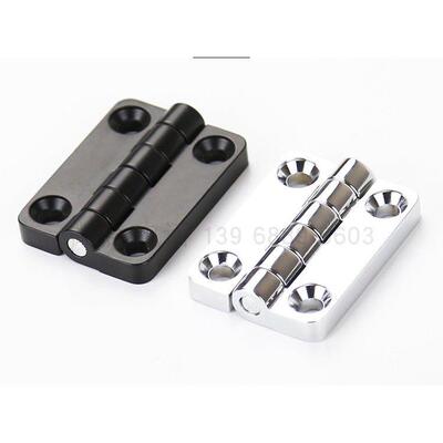 CL209-2锌合金亮光电柜铰链JL209工业锁具铰链孔距38*26外形51*40