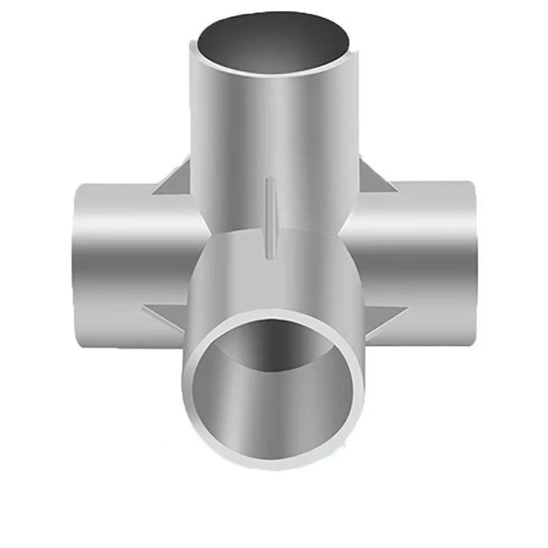 蚊帐支架三通接头简易布衣柜配件加厚全套牢固防裂铝合金接头通用