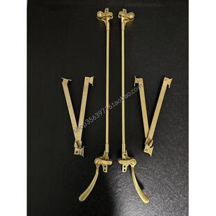 老洋房配件仿古窗联动执手 钢窗把手铁窗撑杆 复古窗滑撑钢窗把手