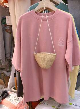 2025women clothesins潮夏装新款韩国宽松大码学生体恤东大门女装