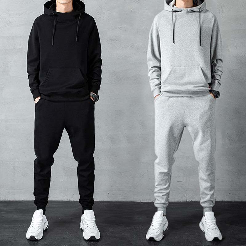2025men clothes男士运动套装春秋装套装卫裤卫衣男装休闲套装男
