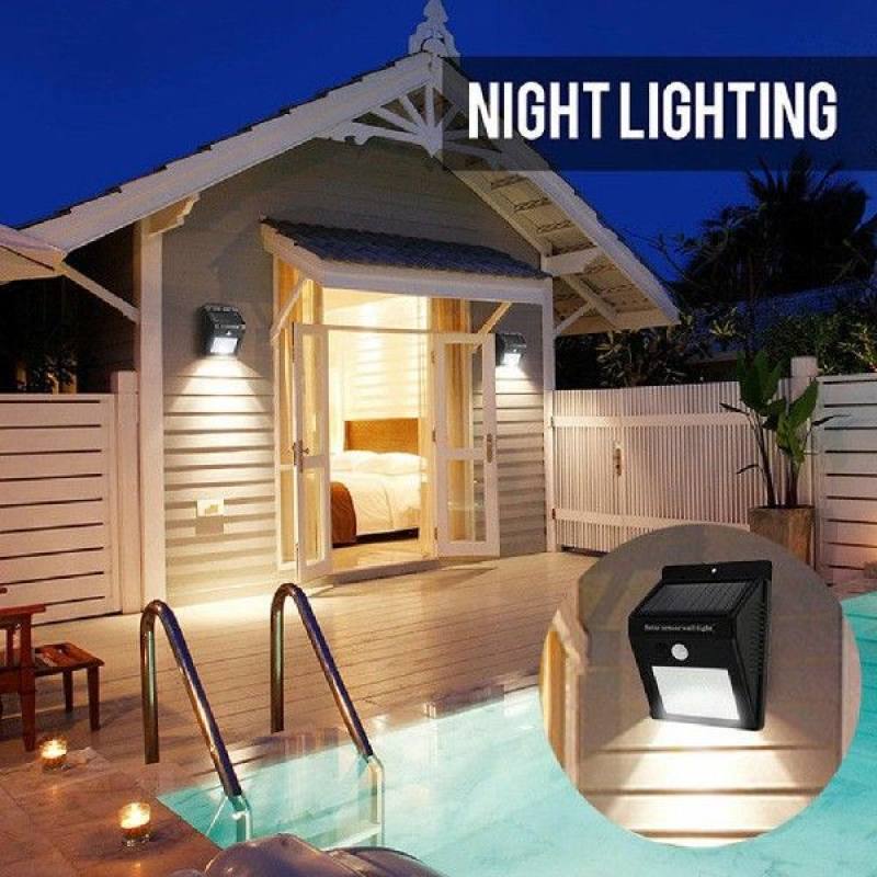 网红20 LED Solar Motion Sensor Lights Outdoor Sunlight