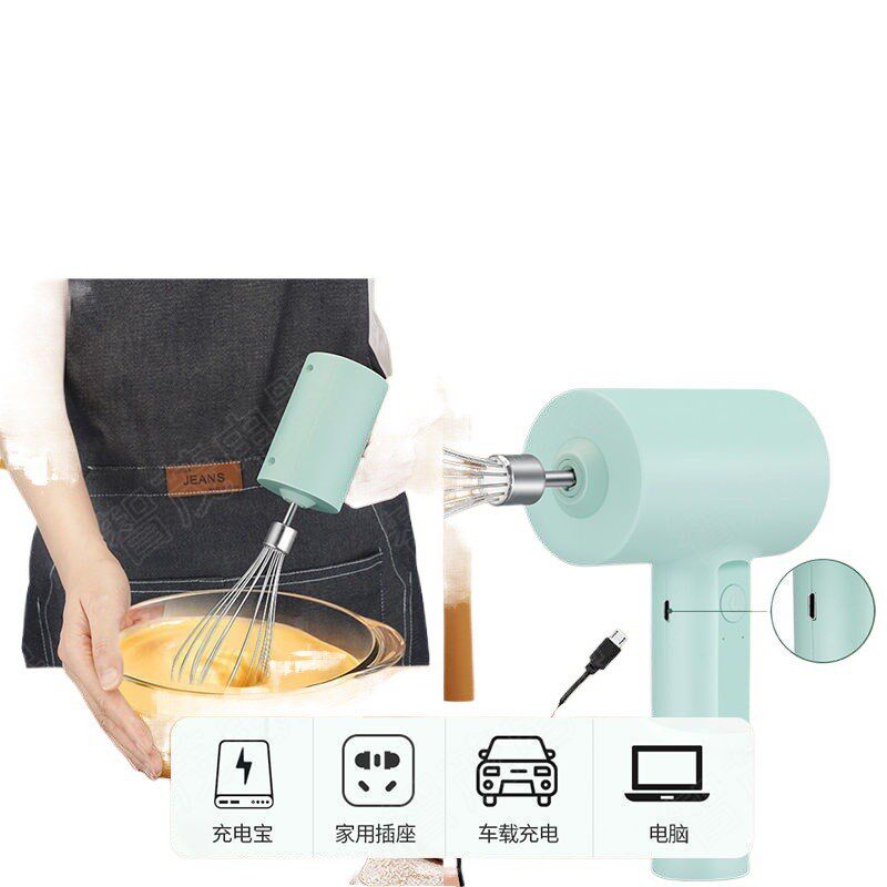 热销电动打蛋器充电家用搅拌机小型手持自动打发器做蛋糕奶油烘培